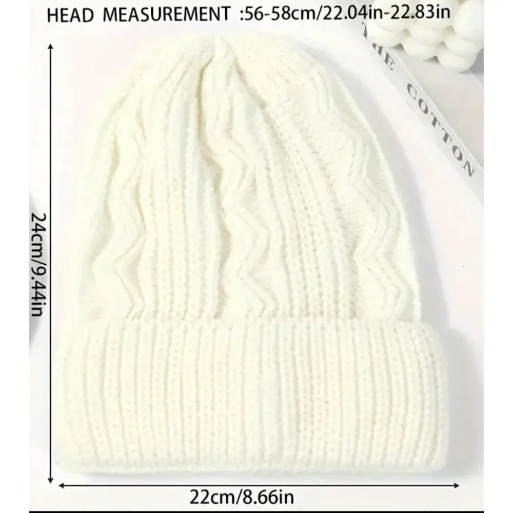 Ladies White Stylish Winter Hat